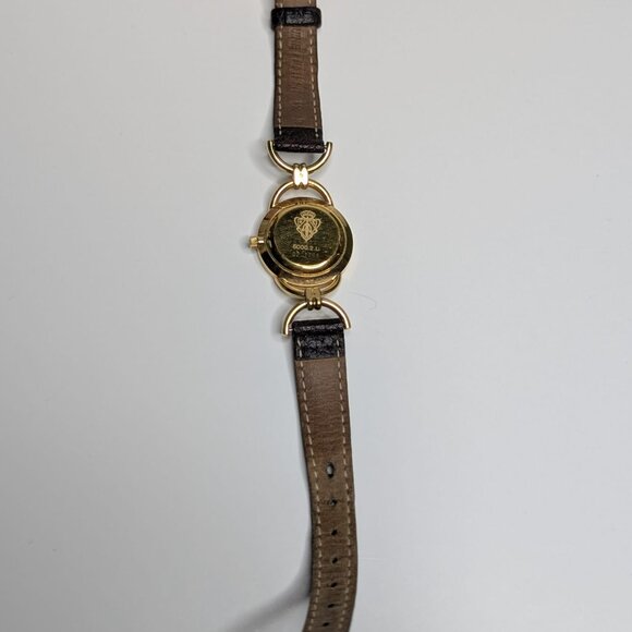 Vintage Gucci Gold Plated Horse Bit Quartz Watch 6000L - Picture 6 of 6